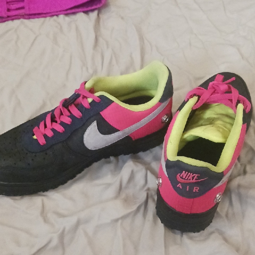 Nike Air AF1 Black and Pink Size US 7